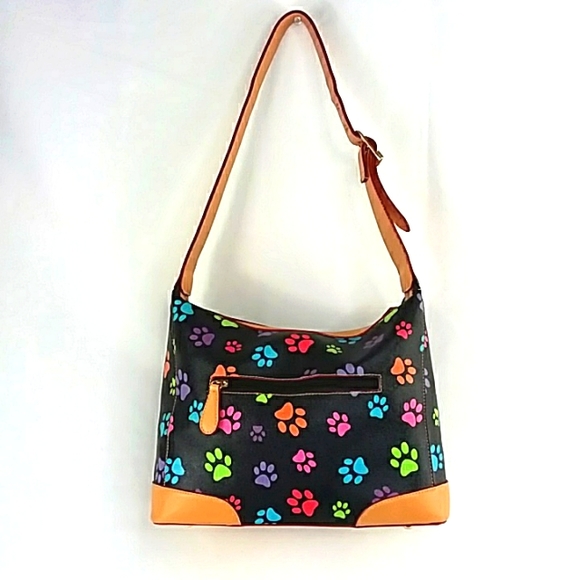 NWOT PAW PRINT SATCHEL BAG THE ANIMAL RESCUE SITE CLASSIC STYLE MEDIUM - Picture 4 of 9